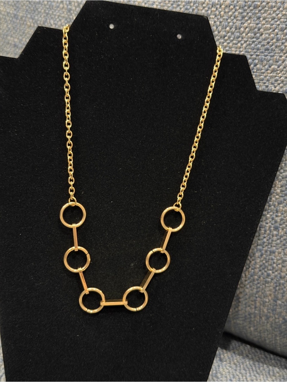 Plunder Design Trendy Fashion Jewelry Lenora Gold Circle Pendant Necklace